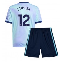 Arsenal Jurrien Timber #12 3rd trikot Kinder 2024-25 Kurzarm (+ Kurze Hosen)